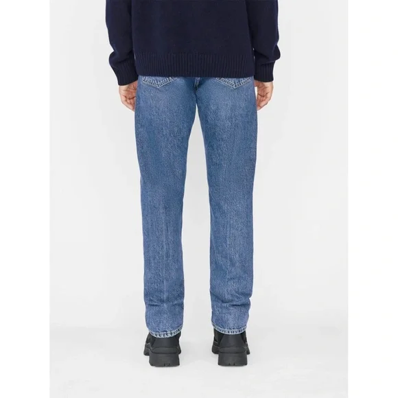 FRAME DENIM NWT THE STRAIGHT LEG ITASKA DESTRUCT JEANS. SIZE 34X32